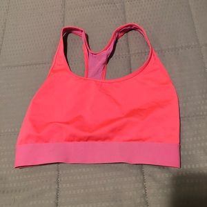 Hot pink VS sports bra